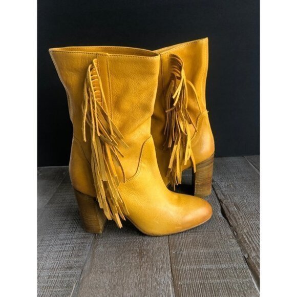 NEW FREE PEOPLE Wild Rose Slouch tan leather Boots size 37 - Picture 5 of 8